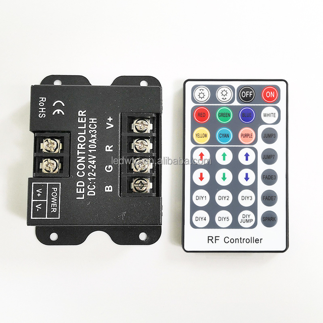 LED Dimmer Led Strip 12V 24V Colorful RGB Led Strip Controller 360W