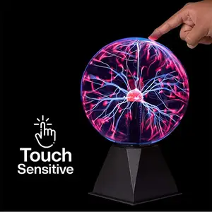 Novelty Gifts Small Base Plasma Disco Plasma Light Bulbs Touch Sensitive Electric Toy Plasma Ball Light