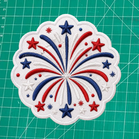 Patchs brodés personnalisés OEM à coudre, appliqués pour la décoration de vêtements, vente en gros pour célébrer le 250e anniversaire de l'Amérique