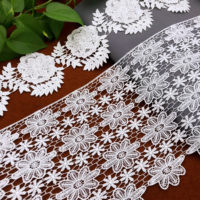 Élastique Décoratif Volant Tissé Élastique Dentelle Dentelle Tissu Broderie Élastique Bande