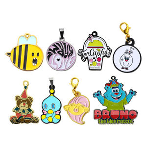 Progetta il tuo gioiello di moda personalizzato Glitter effetto smalto morbido cartone animato personaggio <span class=keywords><strong>collana</strong></span> di animali per donne bambini - Product Image 6