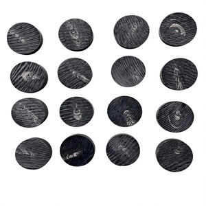 Latest Arrival Eco-Friendly Fancy Black Horn <b>Buttons</b> 4-Holes Flatback Beads Handcrafted Jeans Shirts Secure Locking System - Product Image 2
