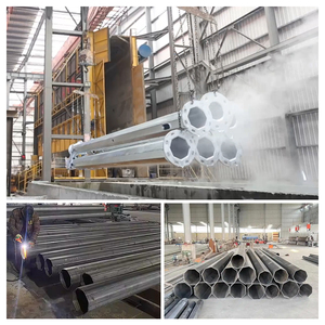 Nhà Sản Xuất Miễn Phí Thiết Kế Hình Bát Giác Côn 4M 6M 8M 10M 12M Nhúng Nóng Thép Mạ Kẽm Ngoài Trời Đèn Cực Bài Ánh Sáng Đường Phố Cực - Product Image 3