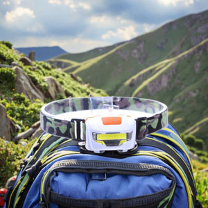 Faro COB multifuncional ligero de <span class=keywords><strong>120</strong></span> lúmenes con diadema ajustable IP44 impermeable y regulable para correr al aire libre - Product Image 3