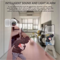 Cámara Inalámbrica Interior 1080P con Doble LED IR Blanco, Visión Nocturna a Todo Color, Seguimiento Inteligente de Personas, Audio Bidireccional, Cámara para Bebés y Mascotas