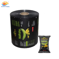 Pochette alimentaire laminée imprimée sur mesure, pour la fabrication de matières premières, film d'emballage en plastique, rouleau de sachet