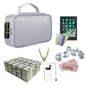 Sac à documents ignifuge gris argenté, double fermeture éclair, 0.5mm d'épaisseur, nouveau matériau composite, étui de rangement pour la maison et le bureau - Product Image 3