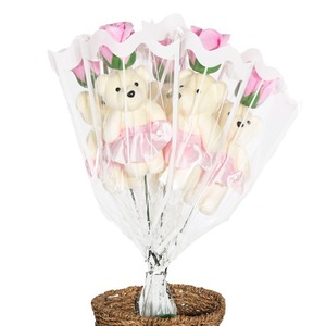 Fleur de savon en forme d'ours, cadeau pour la Fête des Mères, cadeau romantique pour la Saint-Valentin pour petite amie, <span class=keywords><strong>surprise</strong></span> de festival - Product Image 1