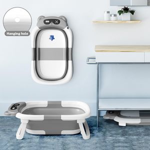 Baignoire pliable pour bébés avec capteur de température – Grande taille en PP+TPE pour nourrissons de 1 à 2 ans – Vente en gros pour l'été - Product Image 5