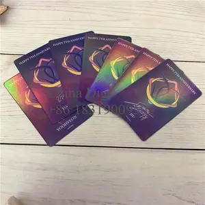 激光魔术彩虹彩色打印纸300gsm动漫商务ID交易定制全息卡