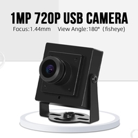 3200 1054 720P 1,44mm 180deg Fisheye USB Plug Play 1/4 \ "UVC HD Mini Cámara Industrial para videoconferencia Módulo de cámara de 1,44mm