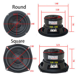 Haut-parleur de graves de 3 pouces 30W 4/<span class=keywords><strong>8</strong></span> <span class=keywords><strong>Ohm</strong></span> avec amplificateur et boîtier métallique pour home cinéma - Product Image 5