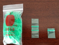 Sacs en plastique LDPE bleus pour pommes, 1000 unités, mini-sacs refermables 1,25 x 0,75 pouces, 12534