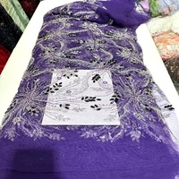 Voile Suisse Écologique en Dentelle Française pour Robes de Soirée, Vêtements, Chaussures, Sacs, Tissus de Mariage et d'Intérieur