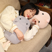 Oreiller de souris en peluche super douce de 12 pouces avec logo personnalisé ornements de maison de dessin animé pour le sommeil ou la décoration intérieure jouet d'animal en peluche doux