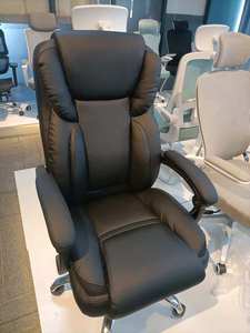 La mejor silla de masaje ejecutiva ergonómica 2025, silla giratoria de Gerente de cuero de diseño moderno con reposapiés de sillón elevador HECHO DE PU - Product Image 3