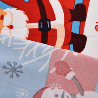 Tissu imprimé en maille de soie de lait à motif de Noël, tissu d'ameublement pour canapé et chaise, motif et taille personnalisés disponibles