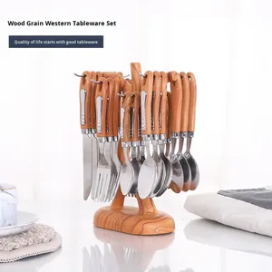 Modern Japanese Style Flatware Set Stainless Steel Silverware Set Classic Style 4/24 Spoon <b>Knives</b> <b>Fork</b> Cutlery Set - Product Image 1