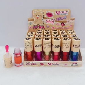 2024 all'ingrosso di colore vuoto magico cuore rosa tubi di olio per labbra private label cosmetici sheglan labbra glow olio sfuso set per il trucco alla rinfusa - Product Image 2