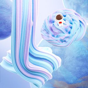 Amz Juego de Slime de Doble Color y Alto Valor Cromático, Arcilla Plastilina, Juguete de Slime Amarillo, Pegamento de Burbujas Astronauta para Comercio Exterior - Product Image 3