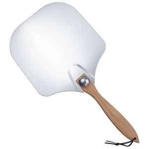 Pelle à <span class=keywords><strong>pizza</strong></span> en alliage d'aluminium à prix abordable avec manche en bois, résistante au lave-vaisselle - Product Image 1