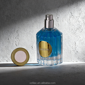 Flaconi di Profumo di Lusso Personalizzati, Corpo Bottiglia Rigato, Alta Qualità, Bottiglia in <span class=keywords><strong>Vetro</strong></span> Trasparente con Spruzzatore e Tappo 50ml - Product Image 5