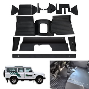 Tapis de voiture avec tapis de siège, tapis de console centrale, tapis de sol pour Defender 90&110 TDi300 TD5, antidérapant - Product Image 1