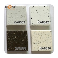 Koris – feuille de surface solide en acrylique, rebord de fenêtre intérieur en marbre artificiel