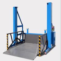 Platform Pengangkat Hidrolik untuk Truk Kontainer 2 Ton, Ramp Bongkar Muat untuk Truk Kontainer, Pemuatan Barang