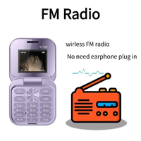 Teléfono Móvil I17 Pro Mini con Función Flip, Doble SIM, Teclado Físico, Diseño Plegable Retro Compacto, Apto para Personas Mayores, Fácil de Usar