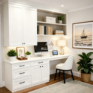 Mueble de Estudio RTA Personalizado |   Gabinete de Oficina de Madera Directo de Fábrica/Almacén |   Gabinetes de Almacenamiento para Oficina en Casa para Residencias en EE. UU. - Product Image 1