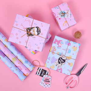 Wholesale 80g Cute Animal Glossy Baby <b>Birthday</b> <b>Paper</b> <b>Wrapping</b> <b>Paper</b> <b>Roll</b> - Product Image 6