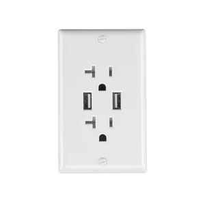General purpose Children Finger Protection USB electrical outlet box power charger socket plug wall electric socket outlet
