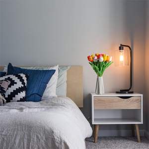 Décoration de la Saint-Valentin, fleurs artificielles pour mariage, bouquet de tulipes blanches en PU doux au toucher réel, décoration de la maison, tulipes - Product Image 6