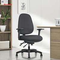 Chaise de bureau moderne de haute qualité avec accoudoirs, chaise d'opérateur pour ordinateur, chaise de bureau robuste en tissu de haute qualité