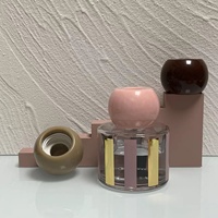 Capuchon de parfum rond en résine de luxe personnalisé pour bouchon à bille Couvercles intelligents Capuchon de parfum jetable