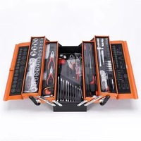 Ensemble d'outils professionnel Elehand de 59 pièces avec boîte en métal, kit de clés à douilles avec pinces et tournevis pour réparation mécanique