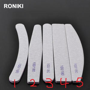 RONIKI profesyonel yüksek kalite tampon zımpara kurulu ile 100/180/240 Zebra zımpara yıkanabilir EVA tırnak törpüsü tırnak bakımı için - Product Image 4