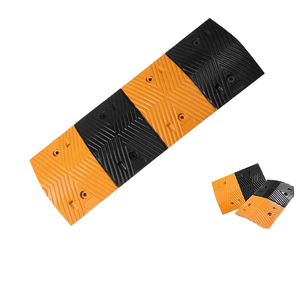 Jiadong bãi đậu xe xe khối cao su bánh xe Stopper Cáp dốc nhựa cao su tốc độ bumpers đường tốc độ di động bướu để bán - Product Image 4