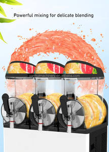 เครื่องทำสมูทตี้แช่แข็งแบบมีมอเตอร์ถังคู่3x12Liter ระบบอัตโนมัติเครื่องทำน้ำปั่นจากมาเลเซียอิตาลีใหม่ - Product Image 5