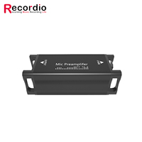 Recordio GAZ-MA7 Microphone dynamique professionnel pour diffusion en direct, mini amplificateur métallique, préamplificateur, convertisseur