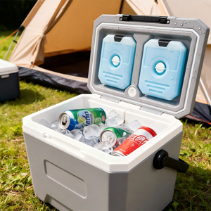 Glacière pliable <span class=keywords><strong>automatique</strong></span> en plastique 22L, isotherme, étanche, robuste, pour garder les aliments et les canettes frais au week-end - Product Image 1