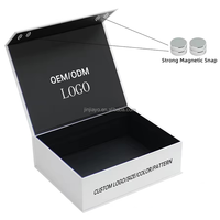 Boîtes cadeaux magnétiques personnalisées de couleur unie avec logo imprimé, emballage de rangement et de parfum pour offrir en cadeau