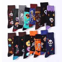 Chaussettes fantaisie en coton Whale 2025 – Motifs Crâne, Citrouille, Lanterne – Idéales pour Noël et Halloween – Pour Hommes, Femmes et Unisexe