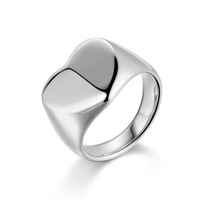 LEPAI Bagues pour hommes en acier inoxydable tendance, design géométrique, électroplaquées, bijoux de mode, modèle R30014, fabriquées en Chine