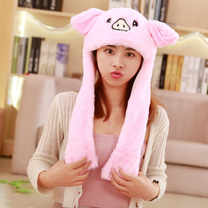 Cute Funny <strong>Plush</strong> Super-Sonic Gift <strong>HAT</strong> With Led Bunny <strong>Hat</strong> Ear Moving Jumping <strong>Hat</strong> for Christmas Halloween - Product Image 4