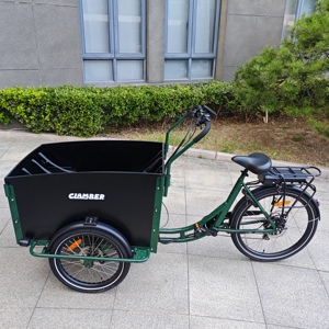 Vélo cargo électrique pour transporter des marchandises pour enfants Animaux <span class=keywords><strong>de</strong></span> compagnie pour faire la navette Pique-nique Shopping Améliorer la relation entre les membres <span class=keywords><strong>de</strong></span> la famille - Product Image 6