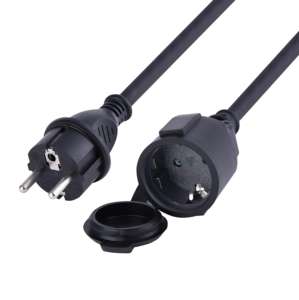 Yi Lun EU SCHUKO สายไฟต่อพ่วงตัวผู้กับตัวเมีย16A 250โวลต์16FT/5ม. 3ง่ามสไตล์ยุโรปเยอรมนี - Product Image 2