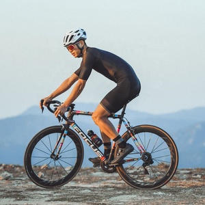 몬턴 사용자 정의 트라이 레이싱 사이클링 수영 실행 반바지 소매 철인 3 종 경기 세트 트라이수트 - Product Image 5