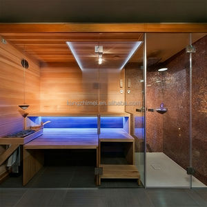 ホテル大型サウナルーム | 3mソリッドウッド屋内スパキャビン | OEM ODM | 高速インストール - Product Image 2